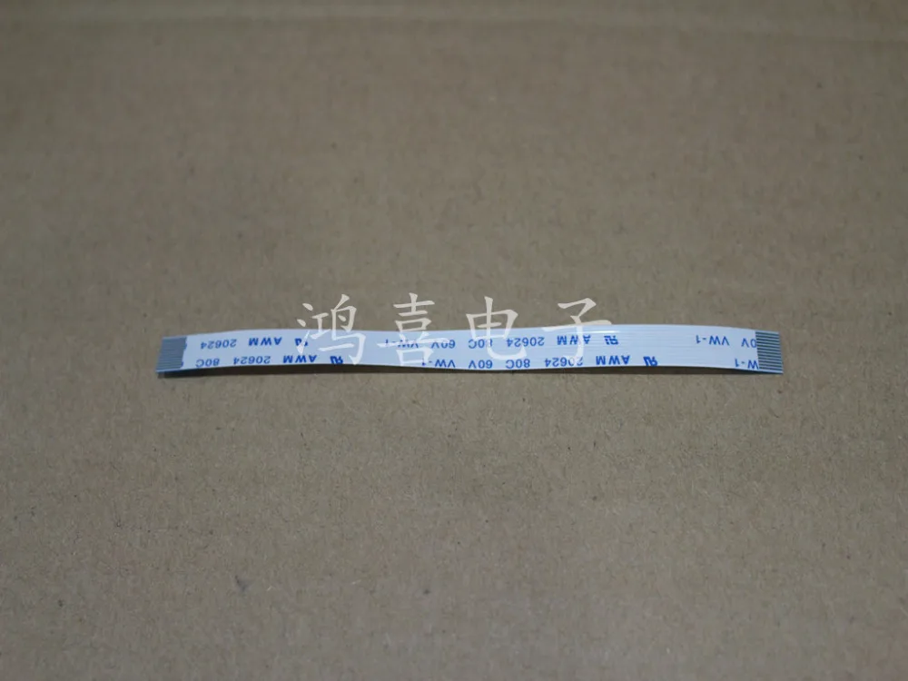 

WZSM New AWM 20624 80C 60V VW-1 FFC FPC Flexible Ribbon Cable Pitch 0.5mm Spacing 12 Pin Length 100MM Forward Direction