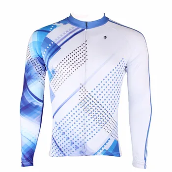 

ILPALADINO Men's Cycling Jerseys White And Blue Streak Roupa Ciclismo Team Apparel Outdoor Off Road Bike Outdoor Sportswear