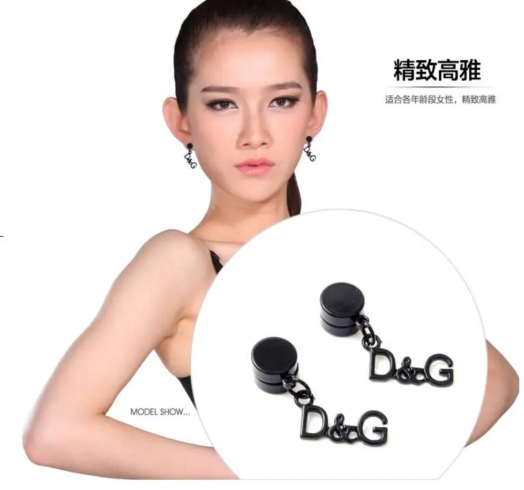 1 Pair/2pcs lot Men Stud Earrings Non Piercing Clip On Round