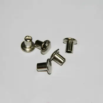 

100Pcs M2 x 16mm Truss Oval Head Rivets Plate With Nickel Semi-hollow Rivet 2mm DIA