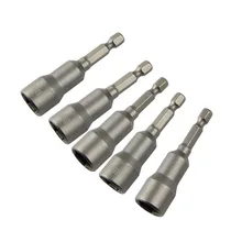 KSEIBI Гайка Набор отверток 5 шт. метрический 1/4 хвостовик дрель гайковерт Электроинструмент 10 мм#182050