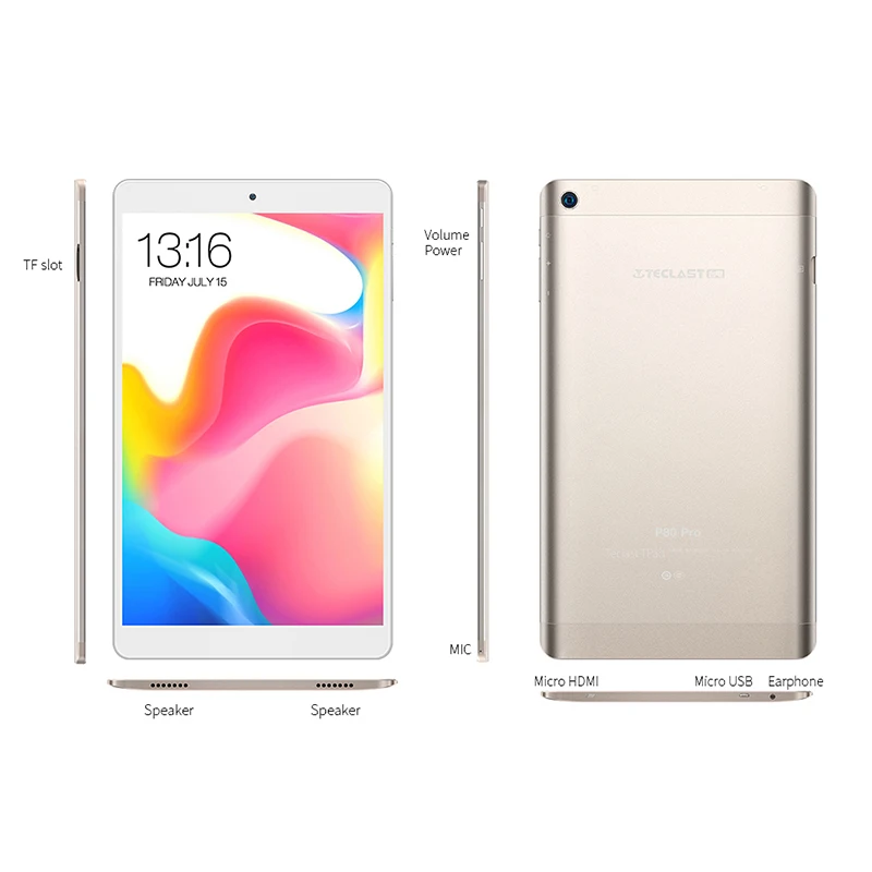 8 дюймов 1920x1200 Teclast P80 Pro Andriod 7,0 планшетный ПК Гб оперативной памяти 32 Гб rom MTK8163 четырехъядерный