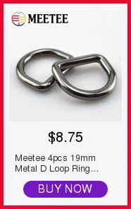 Meetee 5/10 шт. 13 мм металлическое кольцо в виде буквы D пряжка из сплава, обуви, сумок и арка мост пряжки DIY Швейные аксессуары для оборудования AP523