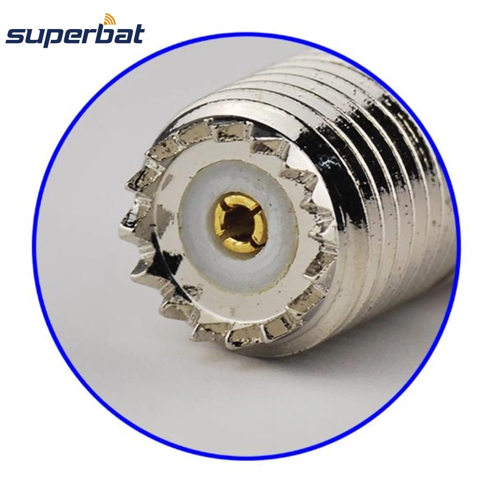 Superbat 10pcs Mini-UHF Crimp Female RF Coaxial Connector for RG58 RG400 RG142 LMR195 Cable - Coaxial Connectors