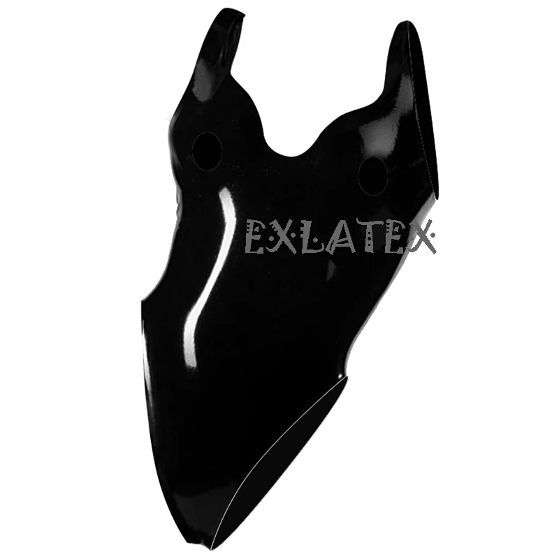 Latex Bodysuit Women  Nipple Holes Bodystocking Jumpsuit Latex Rubber Bodysuit Black Fetish Latex Catsuit (2)
