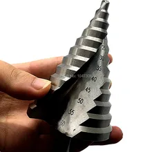 6-60 мм Шаг сверло 12 шагов бит хвостовик 13 мм спиральный паз Шаг сверло отверстие HSS спиральный паз Шаг сверло хвостовик диаметр 13 мм