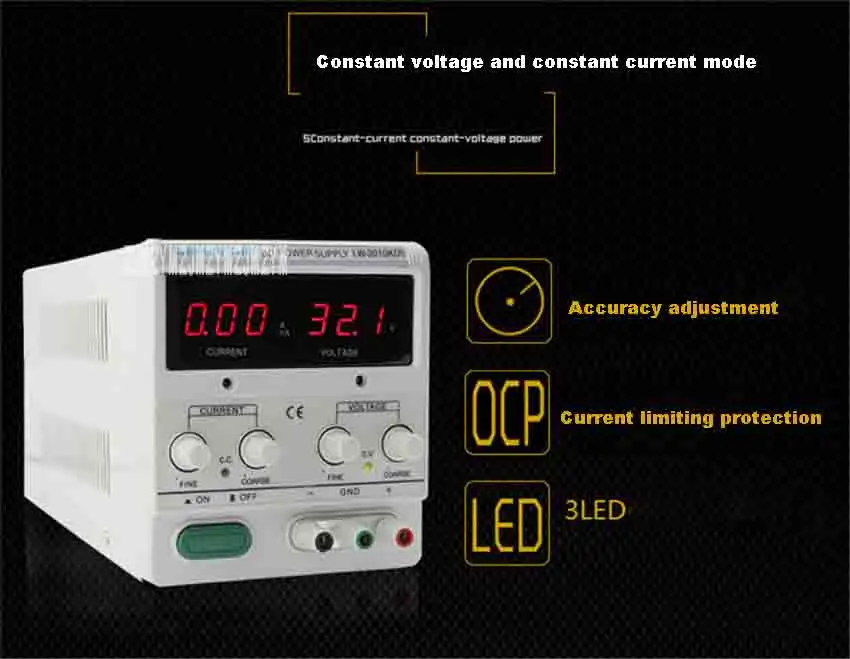 LW-K3010KDS 30 в 10A Регулируемый DC напряжение переключение регулятора питание цифровой дисплей тетрадь ремонт питание