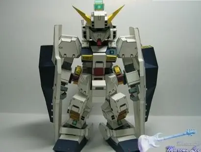 SD Gundam RX-121-1 Hazel, море Бумага кукла Бумага модель