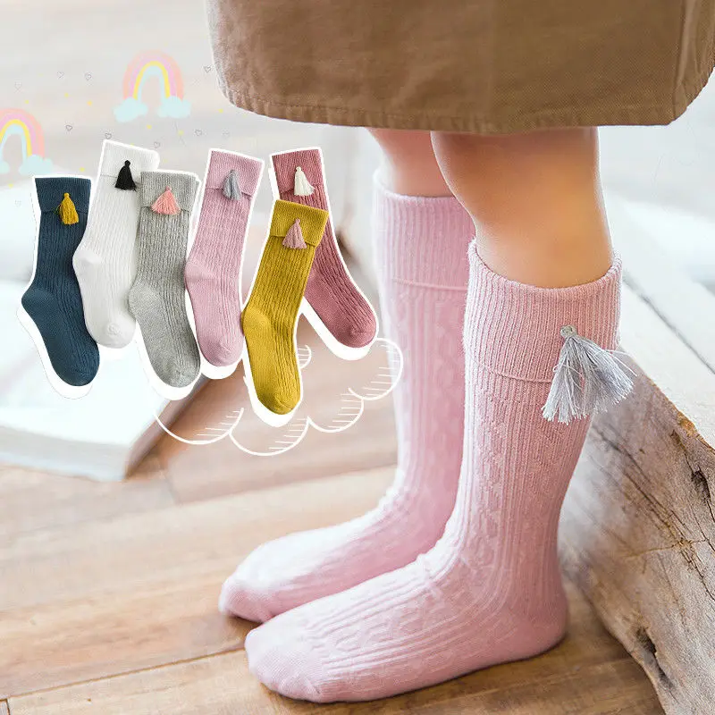 

1-8T Infant Kids Baby Girl Knee High Cotton Stocking Cotton Toddler Girl Leg Warm Princess cute baby meisje Leggings stocking