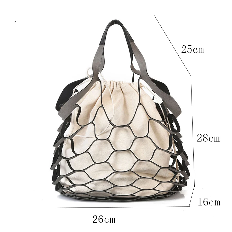 Hollow Out Mesh Design Women Handbag Canvas String Composite Bags Brand PU Leather Summer Beach Bags Holiday Women Tote 2018 New Hollow Out Mesh Design Women Handbag Canvas String Composite Bags Brand PU Leather Summer Beach Bags Holiday Women Tote 2018 New