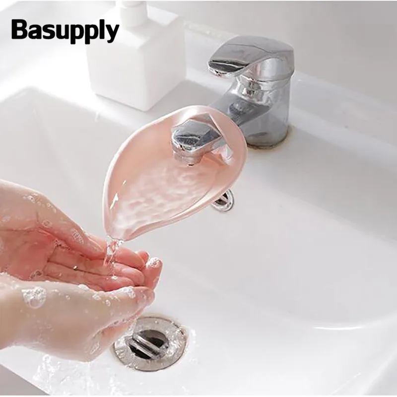 

Basupply 1PC Creative Sink Faucet Extender Children Kids Washing Hands Kitchen Faucet Extender Bathroom Accessories Dropshipping