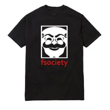 Genius Mr Robot Fsociety Tee Men Graphic O Neck Tee font b Funny b font Hacker