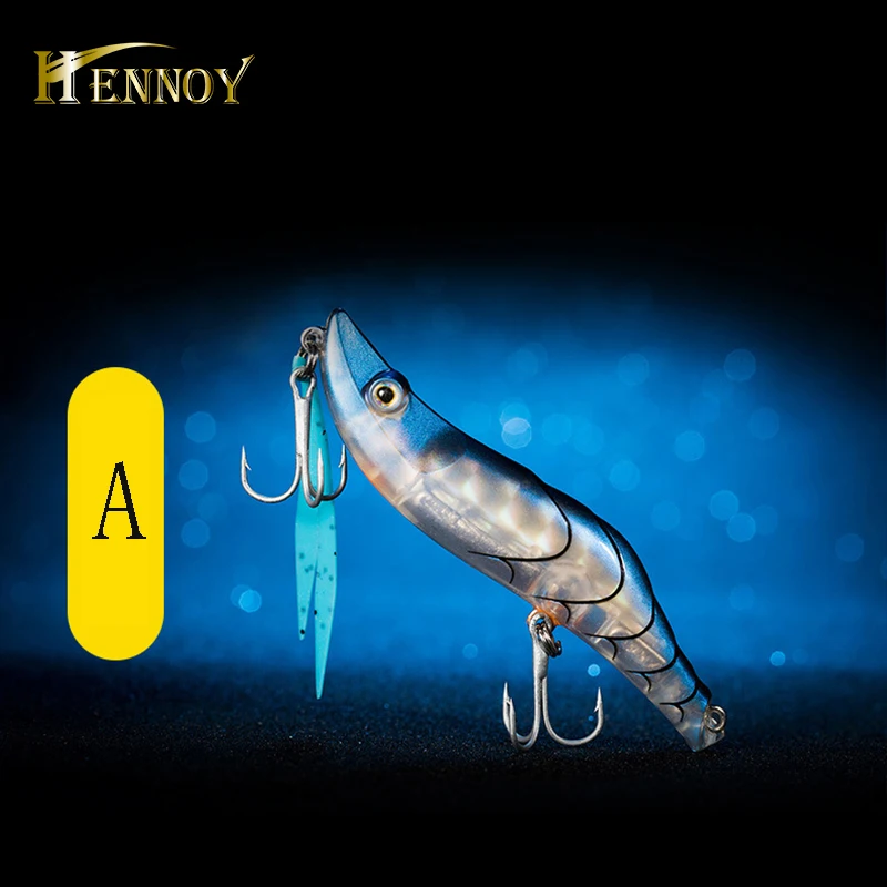 

Hennoy Pike lure Fishing Jerkbait 8cm 15g Shrimp Wobblers Fishing Pike Bait
