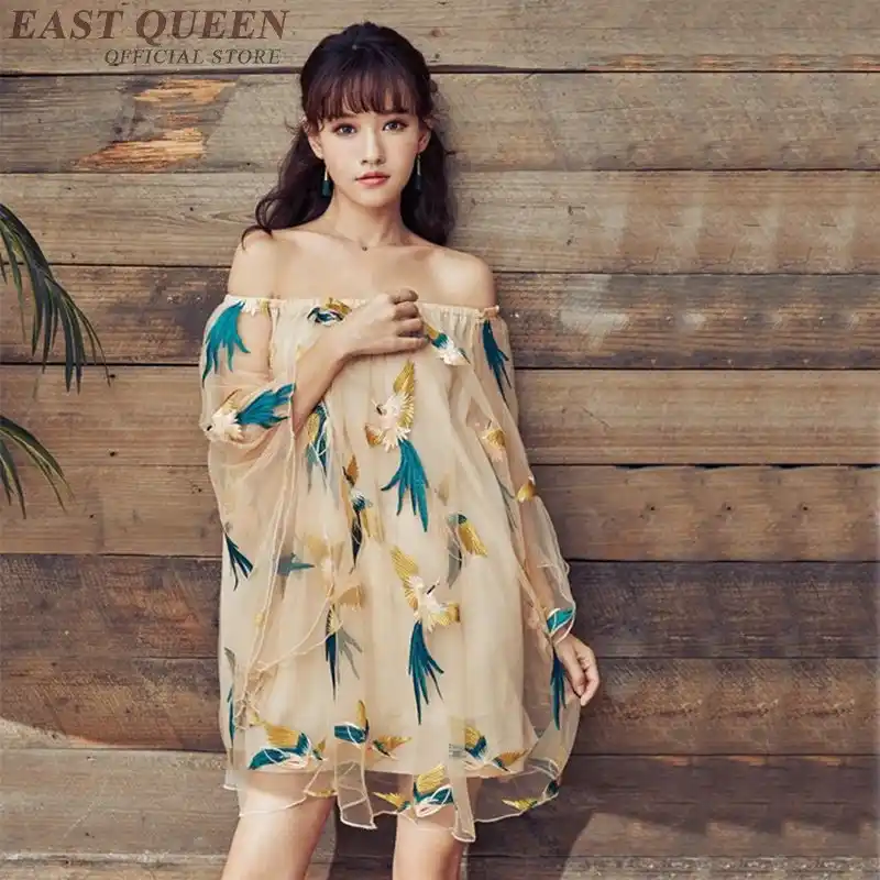 Japanese Dress Kimono Modern Boho Chic Mexican Hippie Dress Women Ethnic Style Dress Clothing Bohemian Dress Dd423 F Sleeve Dress Batwing Sleeve Dressneck Dress Aliexpress