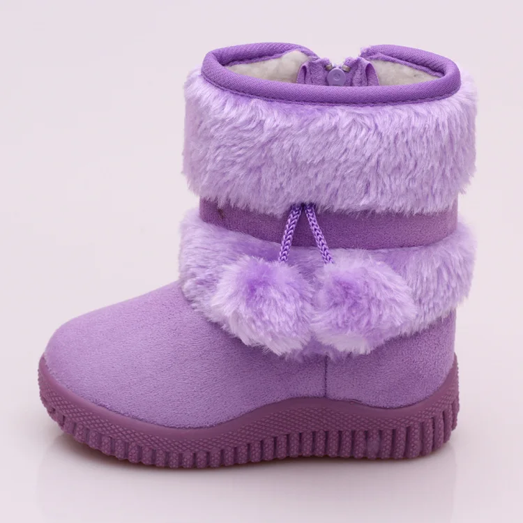 

Winter Snow Boots Kids for Baby Girls Boots Fashion Boys Warm Soft Bottom Non-slip Snow Boots Plush Unisex Children Winter Shoes