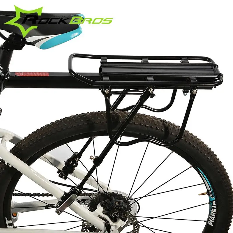ROCKBROS All Of Quick Release Bicycle Rear Rack Aluminum Alloy MTB Bike Carrier Holder Cycling Traveling Luggage Rack Black ROCKBROS All Of Quick Release Bicycle Rear Rack Aluminum Alloy MTB Bike Carrier Holder Cycling Traveling Luggage Rack Black