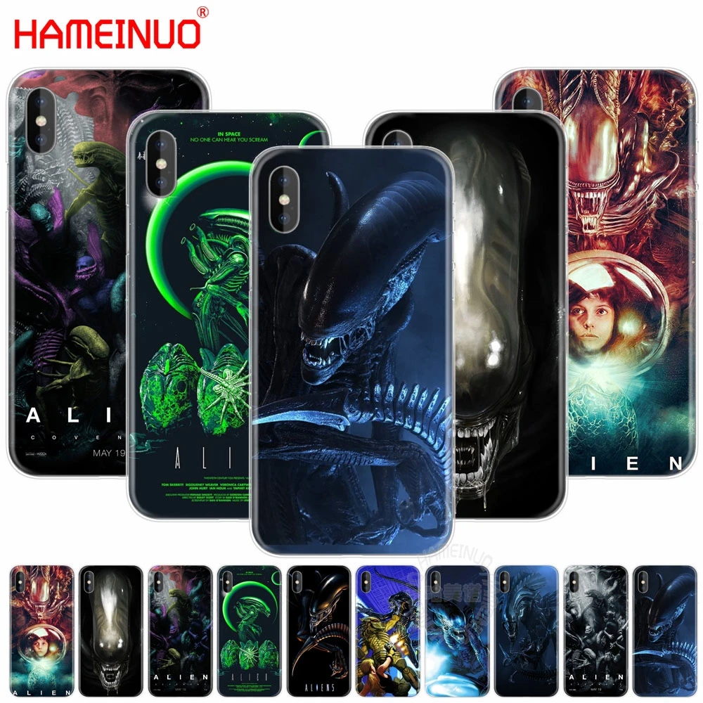 

HAMEINUO Xenomorph Aliens predator cell phone Cover case for iphone X 8 7 6 4 4s 5 5s SE 5c 6s plus