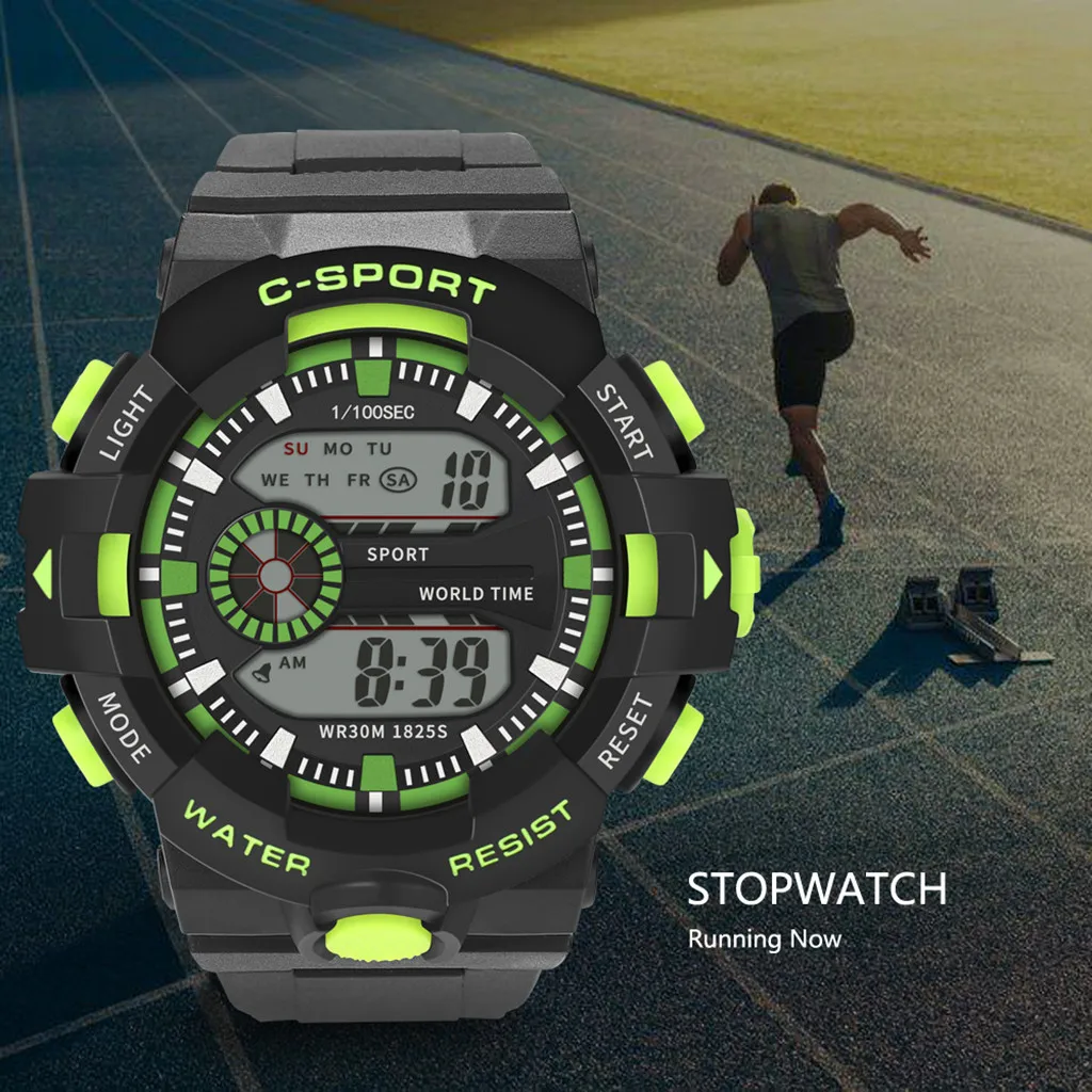 

Fashion Mens Digital LED Analog Quartz Date Sports Wrist Watch New Hot Sale Waterproof Men Watch Relogio Masculino Reloj 533