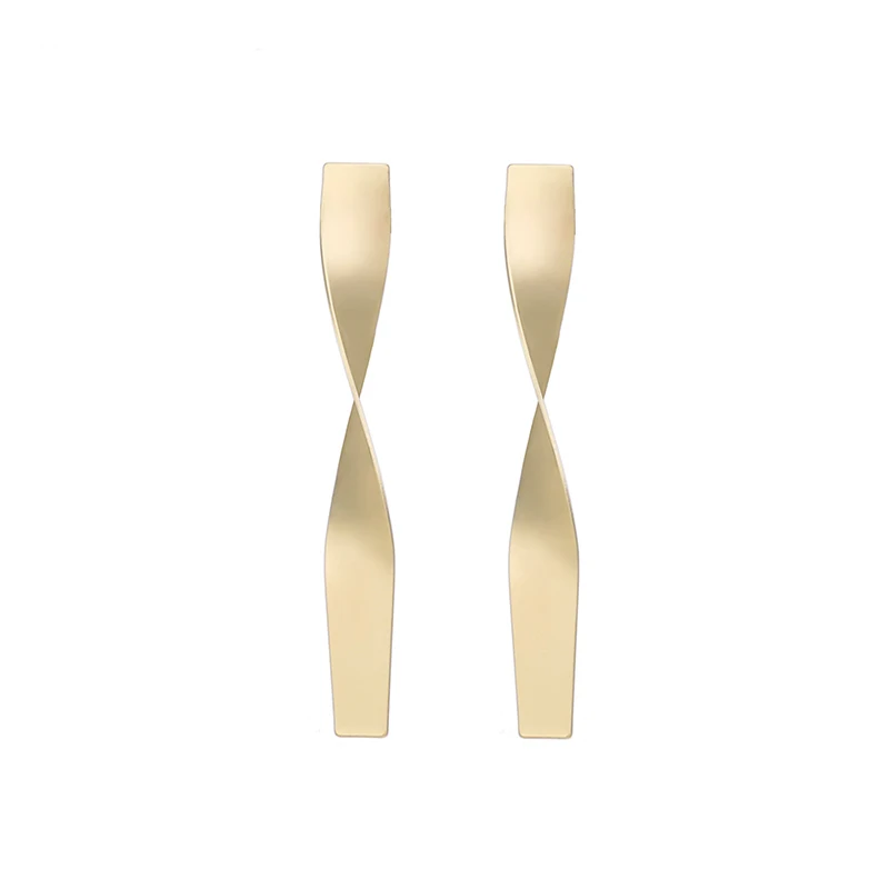 Simple-Punk-Geometric-Stud-Earring-For-Women-Gold-Silver-Metal-Statement-Long-Earring-Fashion-Pretty-Jewelry