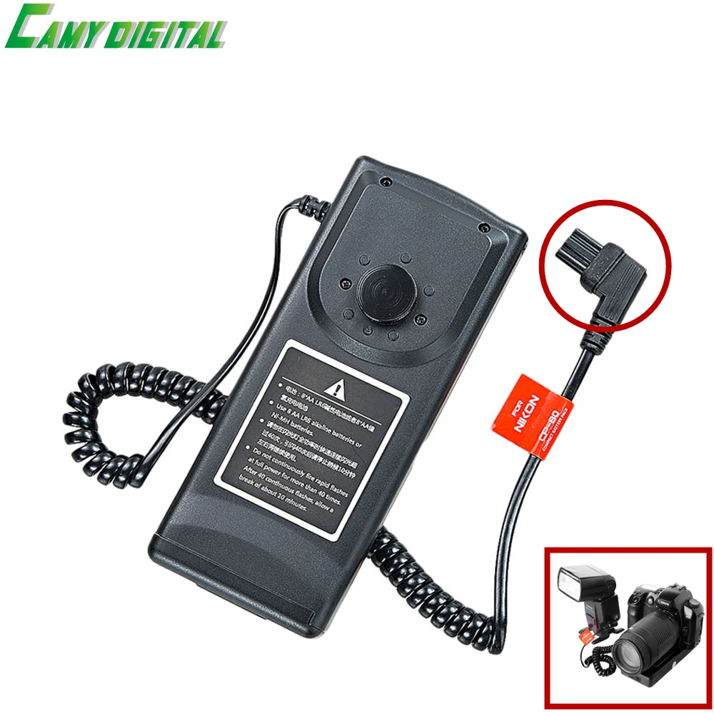 Godox CP 80 Внешняя вспышка батарейный блок 8 * AA Ni MH батареи для Nikon SB800 SB900 Вспышка
