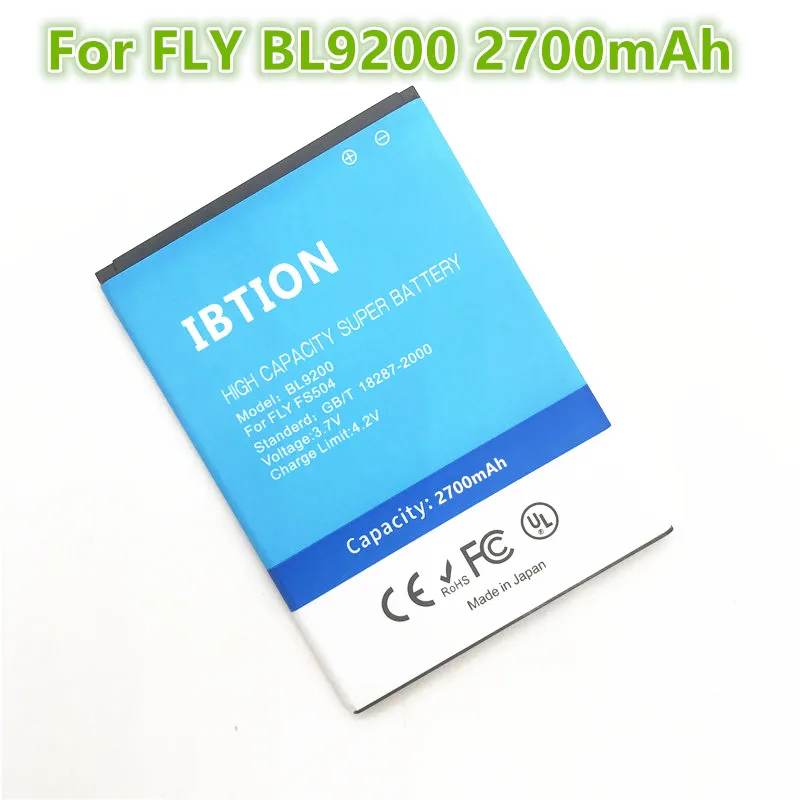 Ibtion 2700 мА/ч BL9200 батарея для Fly Cirrus 2 FS504 Батарея FS 504 cirrus2|Аккумуляторы мобильных