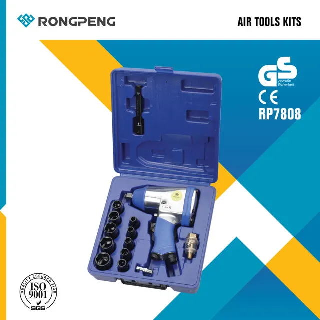 Rongpeng 1/2" Pneumatic Impact Wrench RP7404 310N.m Air Tool Kits 1/2