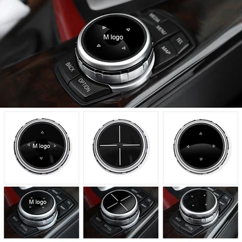 

Car Styling Idrive Multimedia Rotate Cover Trim Decorative Sticker For Bmw F10 F20 F30 E60 E90 X3 X5 X6 1 3 5 Series Accessories