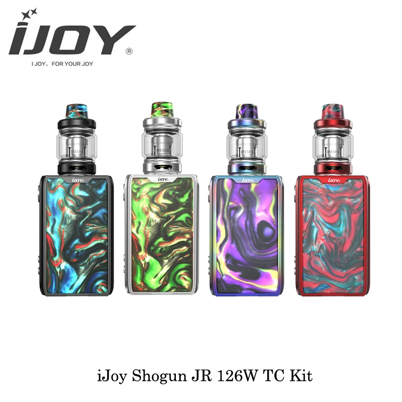 

In Stock Electronic Cigarette iJoy Shogun JR 126W TC Kit With Shogun Subohm Tank Mesh Coil Vape Built in battery VS Voopoo Drag