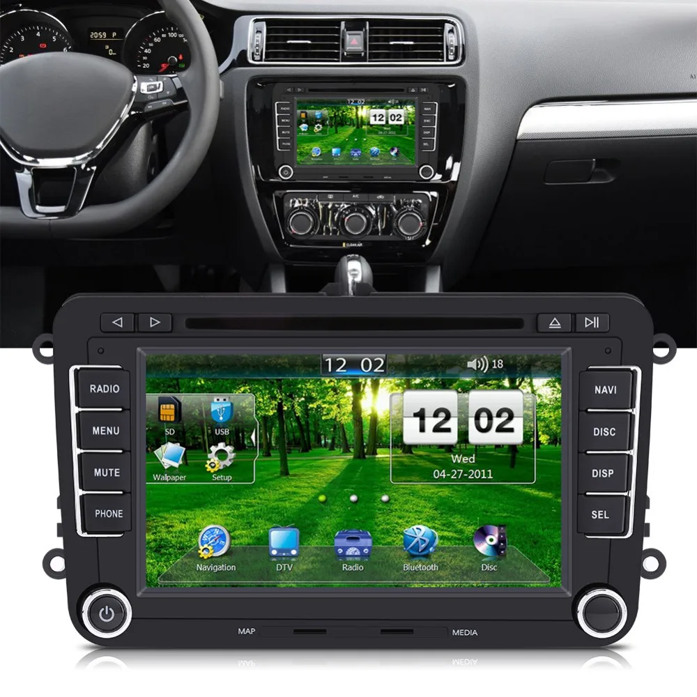 Perfect 2 Din 7" DVD Player Car Radio Car PC Stereo Head Unit GPS Navigation for VW/VW/PASSAT/Golf/Skoda/Seat 3 Perfect 2 Din 7" DVD Player Car Radio Car PC Stereo Head Unit GPS Navigation for VW/VW/PASSAT/Golf/Skoda/Seat 3