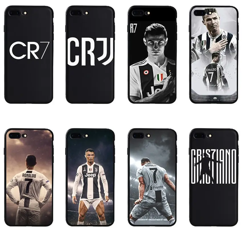 Italy Turin Football Club phone Case Ronaldo dos Santos Aveiro CR7 case cover For iPhone 7 6 6s 8 Plus XS MAX Soft Silicone Case