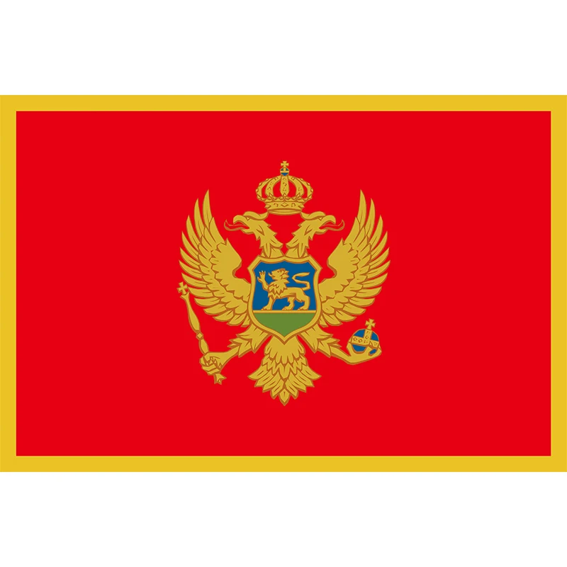 Черногория флаг 120x180 см полиэстер 100D Черногории флаги и растяжки|Флаги баннеры