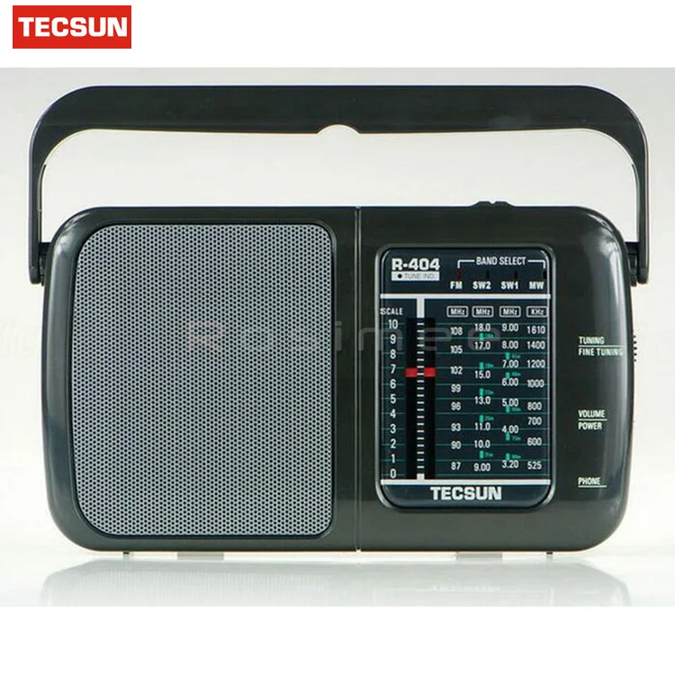 TECSUN R-404 высокая чувствительность FM радио mw и SW ресивер FM-WM SW1 SW2 всех диапазонов со встроенным Динамик Портативный радио