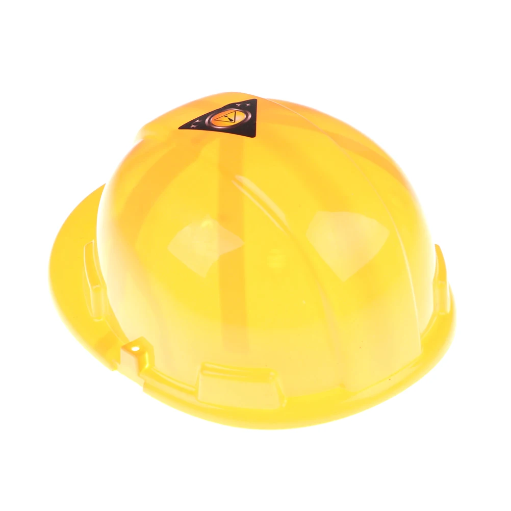 New Yellow Simulation Safety Helmet Pretend Role Play Hat Toy Construction Funny Gadgets Creative Kids Children Gift 5