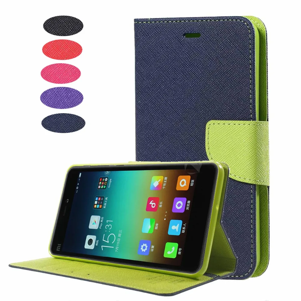 MSK Fancy Diary Wallet Leather Stand Cover Case for flip Xiaomi redmi 4
