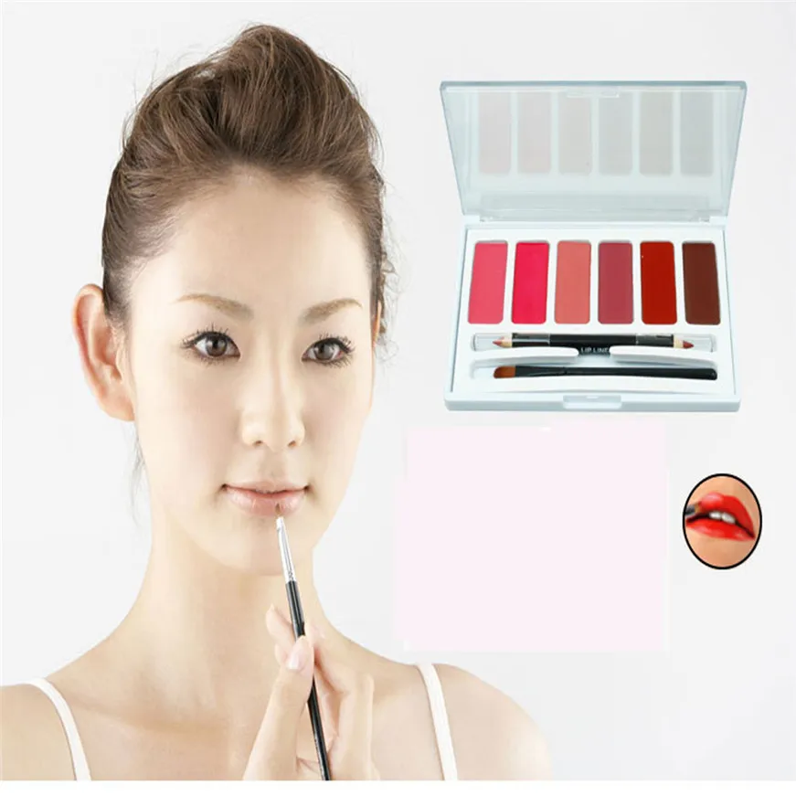 Buy 2017 6 Colors Lip Gloss Palette Makeup Lipstick
