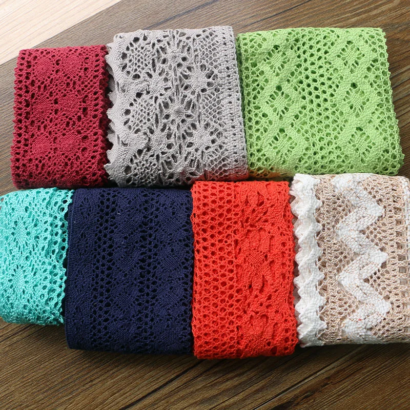 

2yard Multi Size Pink Embroidery Lace Trim Ribbons DIY Garment Headdress Wedding Wrapping Fabric Materials