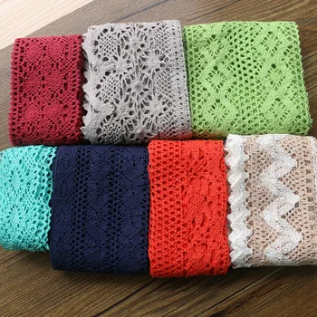 

2yard Multi Size Pink Embroidery Lace Trim Ribbons DIY Garment Headdress Wedding Wrapping Fabric Materials