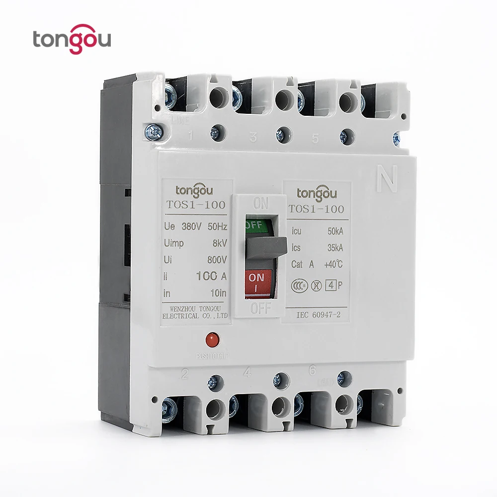 100A 4P New Type Mccb Moulded Case Circuit Breakerin Circuit Breakers