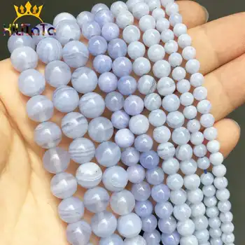 

Natural Round Purple Agates Stone Beads Loose Spacer Beads For DIY Jewelry Making Bracelet Necklace 15'' Pick Size 4/6/8/10/12mm