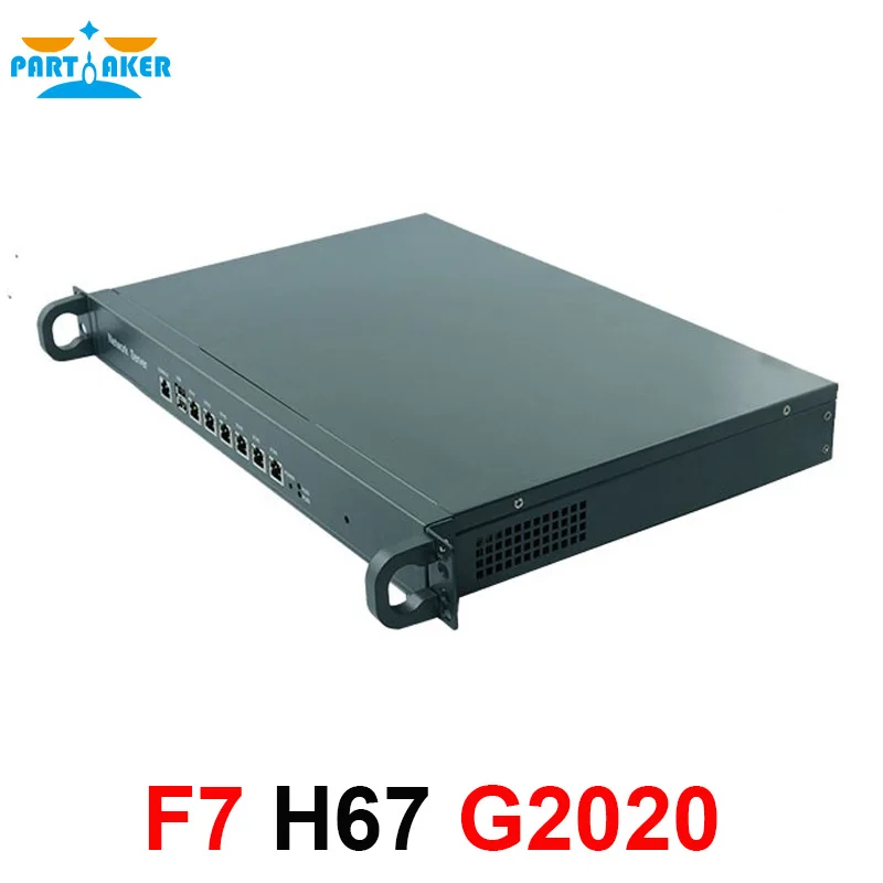 Intel 1U сетевой сервер OEM аппаратное обеспечение H67SL G2020 6Nic applaince с шасси