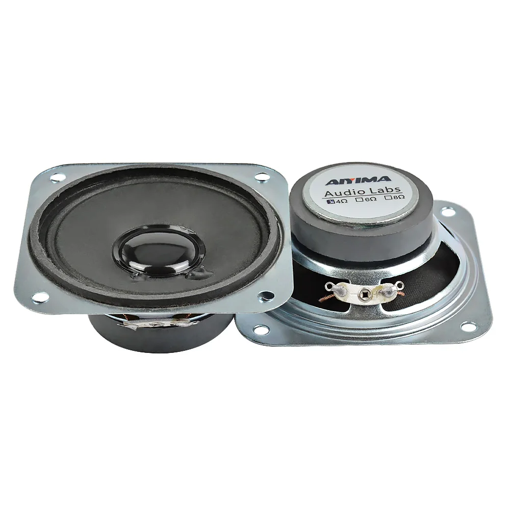 AIYIMA 2PCS 4ohm 3W Audio Speaker 2.75 inch 70mm Full Range Tweeter Altavoz Square loudSpeaker DIY Home Theater Sound System