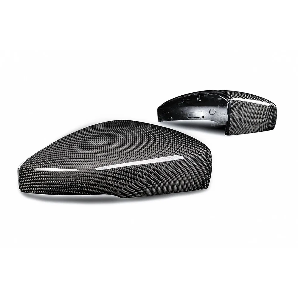 For Volkswagen VW POLO Carbon Rear View cap Mirror Cover with Tuning