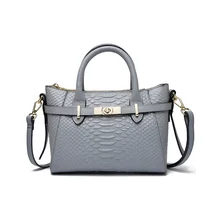 Женская сумка с узором «крокодиловая кожа», натуральная коровья кожа, женская сумка из натуральной кожи, женская сумка через плечо, JX31