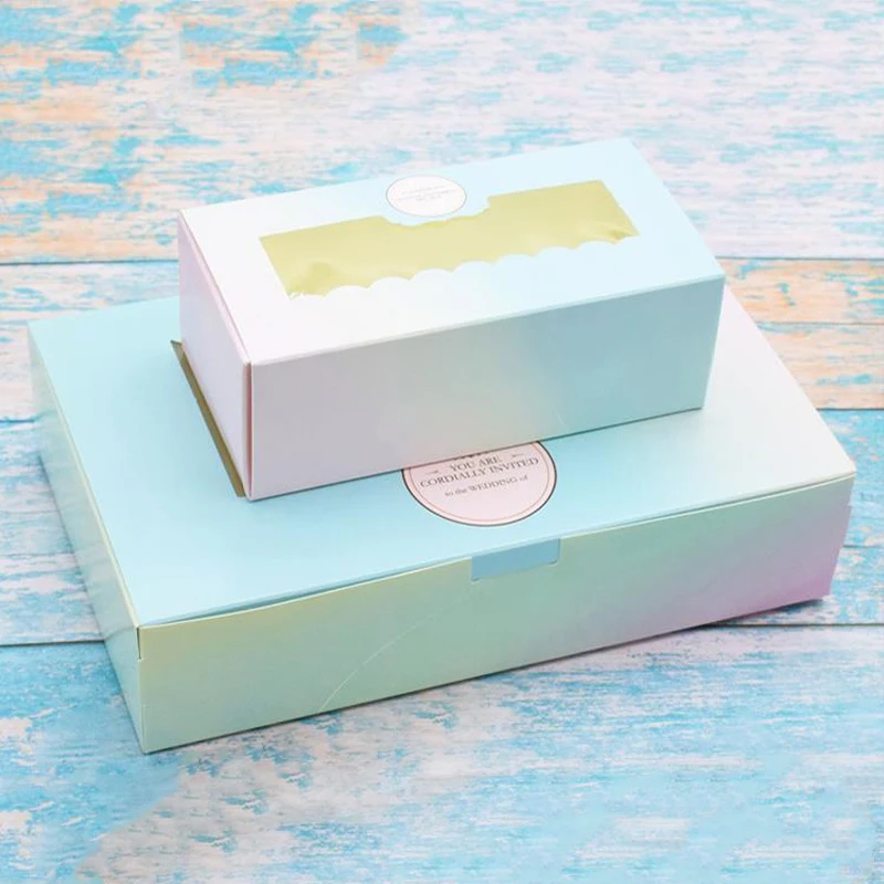 10 шт Подарочная коробка для свадебного шоколада, Подарочная коробка-упаковка для печенья, кондитерских изделий, конфет, коробка для детского душа, для дня рождения, упаковка