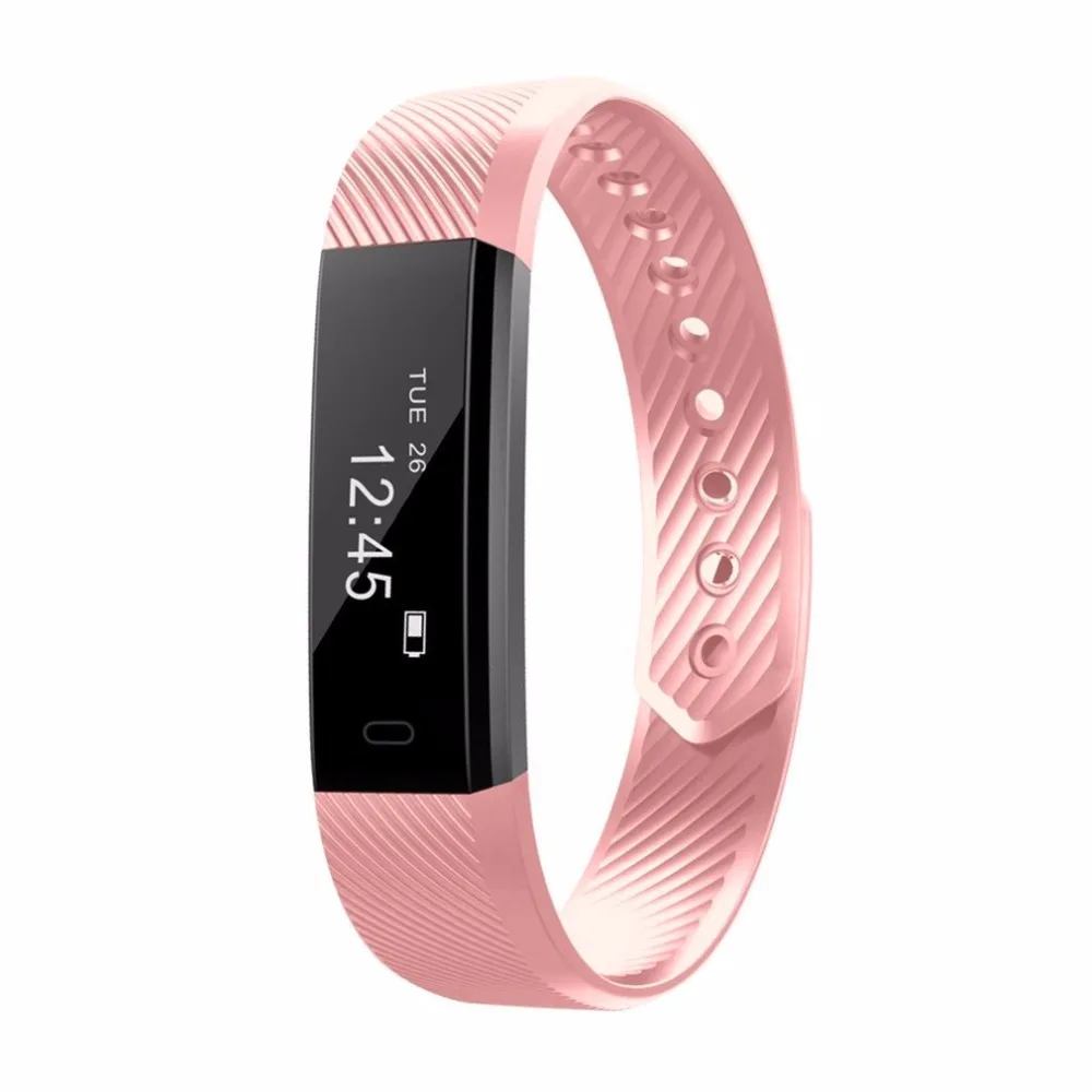 

HOT ID115 Smart Wristband Bluetooth 4.0 Fitness Tracker Heart Rate Watch Step Counter Sleep Monitor Sport Smart Bracelet Band