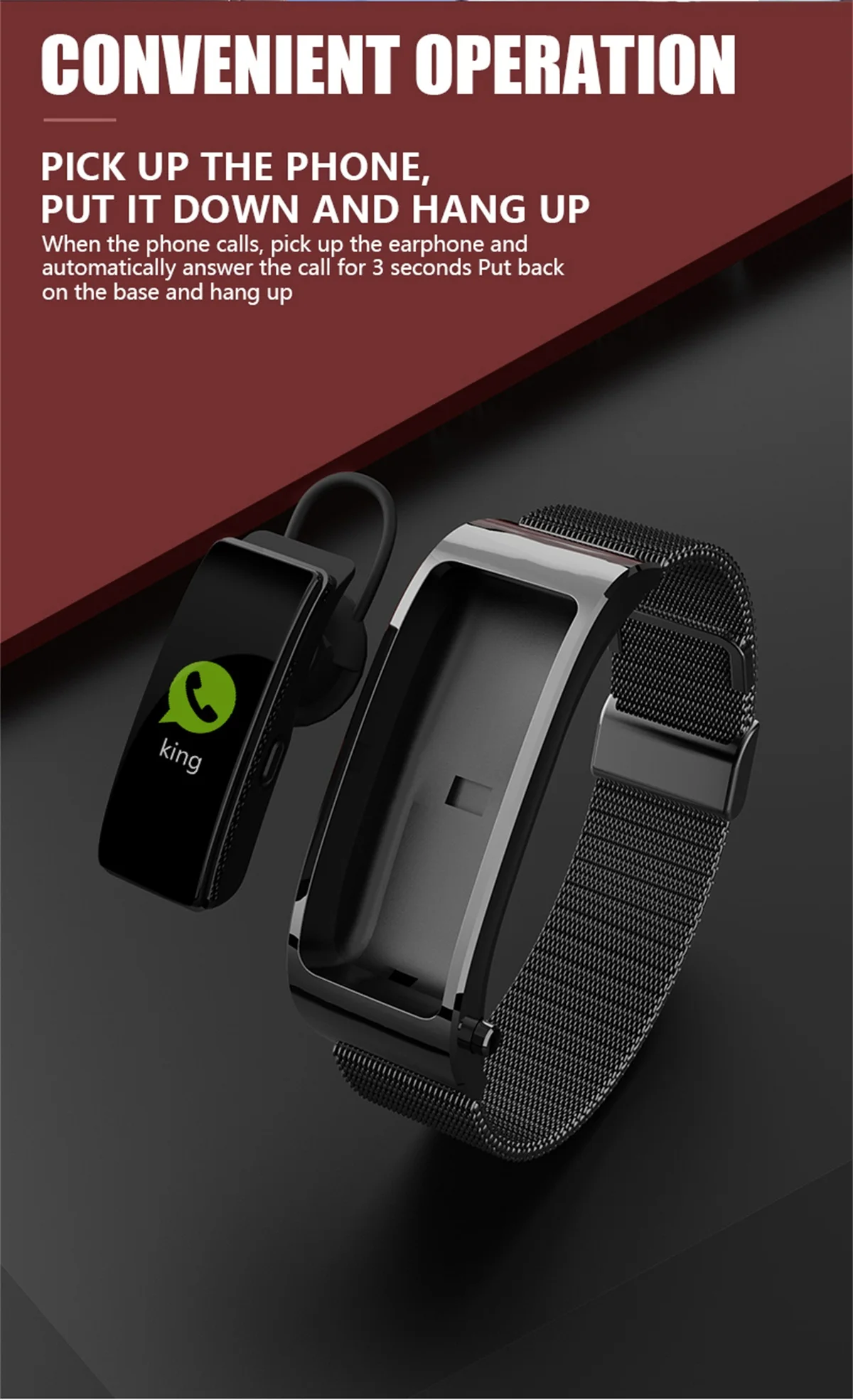 696 Y5 Answer Call Wristwatch Bluetooth 5.0 Phone Smart Bracelet Earphone Heart Rate Blood Pressure Oxygen Sleep Monitoring