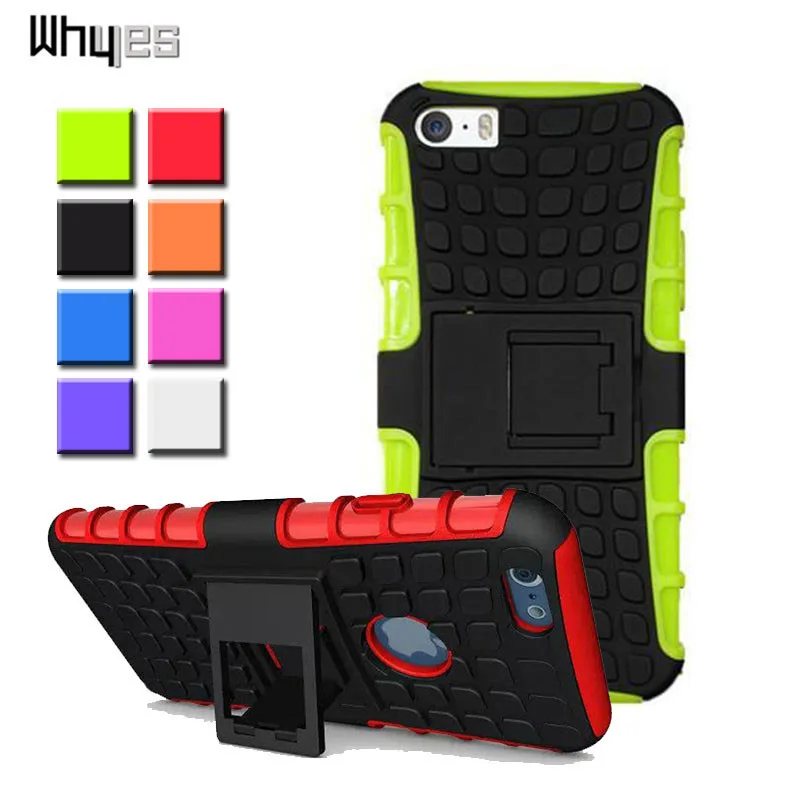 Whyes For Apple IPhone 5s Case Iphone5 Phone Cover Iphone 5 Cases ShockProof Silicone Hybrid Dual Armor SE |