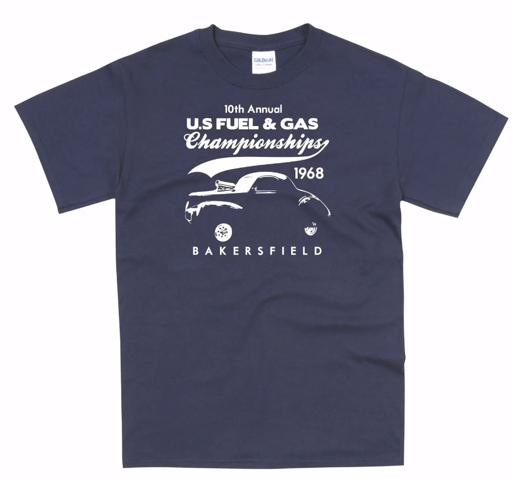

2019 100% Cartoon T-Shirt Men Classic American Car Willy'S Hot Rod Fuel Gas Retro Concert T Shirt Tees Hoodies