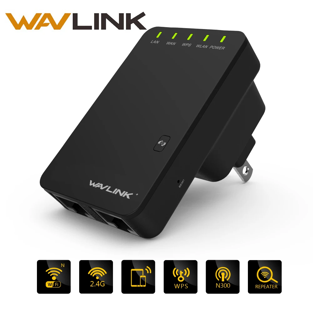 

Wavlink 300mbps Wireless Wifi Extender/Repeater long distance Network Signal Booster 802.11n/b/g 3dBi Antenna WiFi Repetidor AP