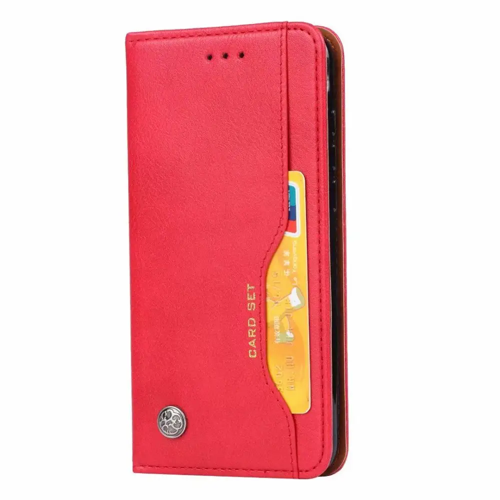 Red Для huawei nova 4 чехол Магнитная Подставка Крышка huawei nova 4 чехол для телефона вьетнамки из искусственной кожи слот для карты Крышка защитный экран - Цвет: Red